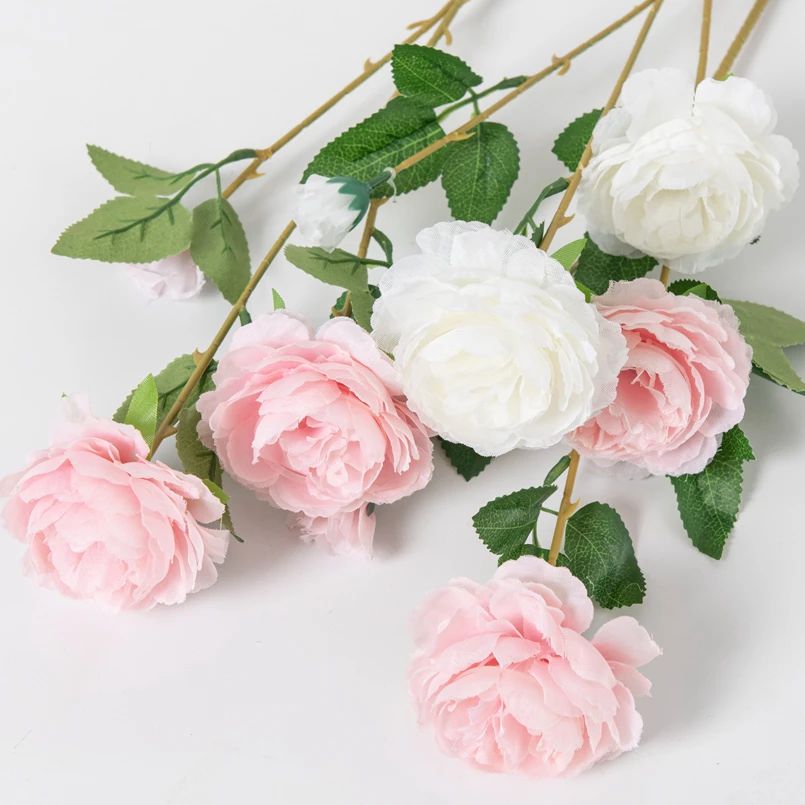 Florist Supply Bulk - 5/10pcs Long Stem Artificial Rose Bouquet