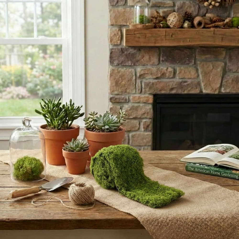Fake Moss Mat,Artificial Moss  - Preserved Moss Sheet 评论和价格
