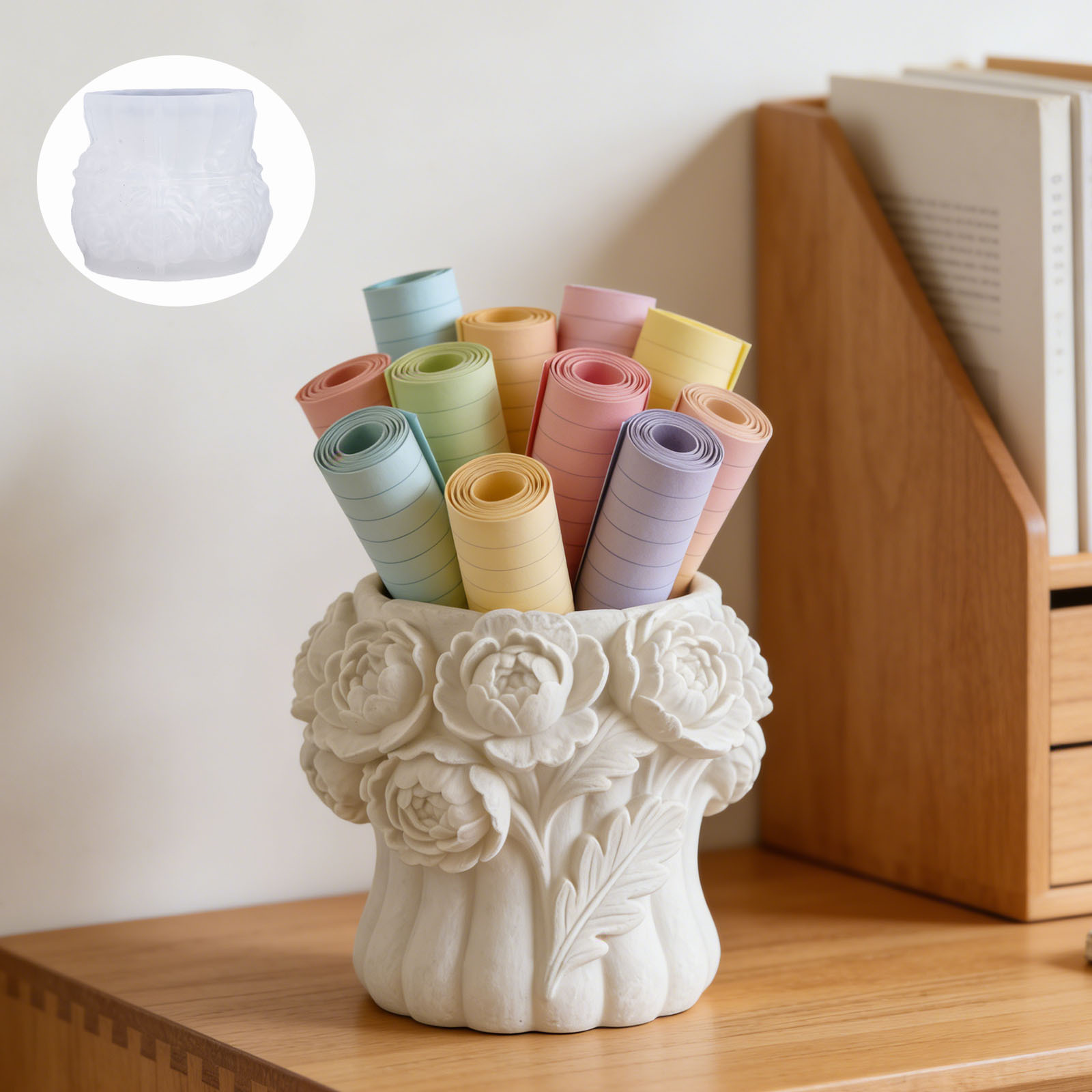 3D Rose Flower Vase Silicone M - Florist Supply Vases 评论和价格