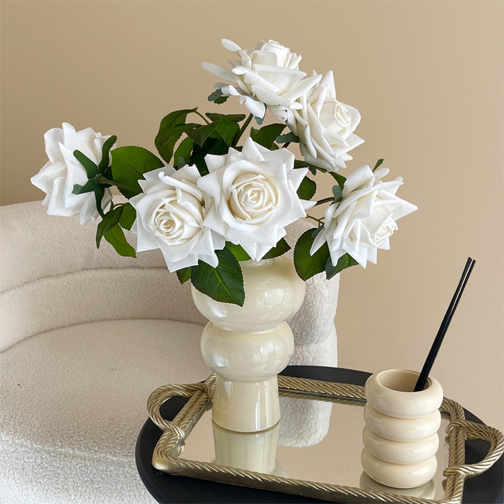 Realistic Rose Vivid Natural L - Florist Supply Bulk 评论和价格