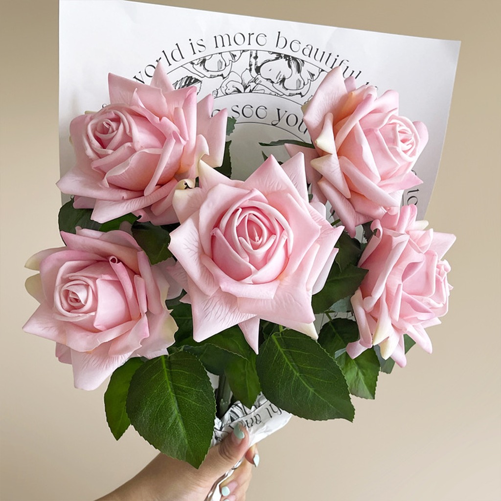 Realistic Rose Vivid Natural L - Florist Supply Bulk 评论和价格