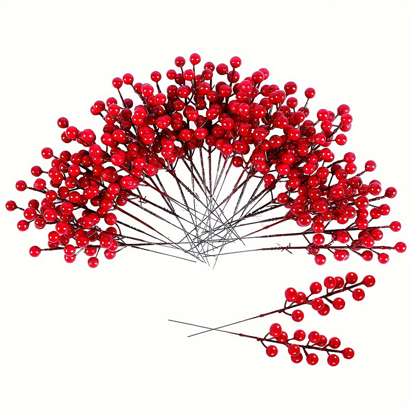 5/10/20Pcs Artificial Red Berr - Florist Supply Bulk 评论和价格