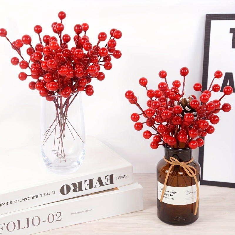 5/10/20Pcs Artificial Red Berr - Florist Supply Bulk 评论和价格
