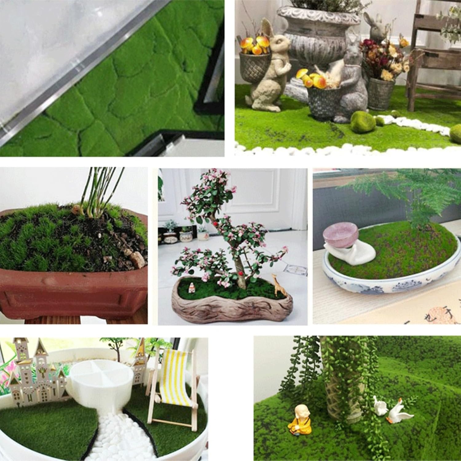 Artificial Moss Mat Fake Grass - Preserved Moss Sheet 评论和价格