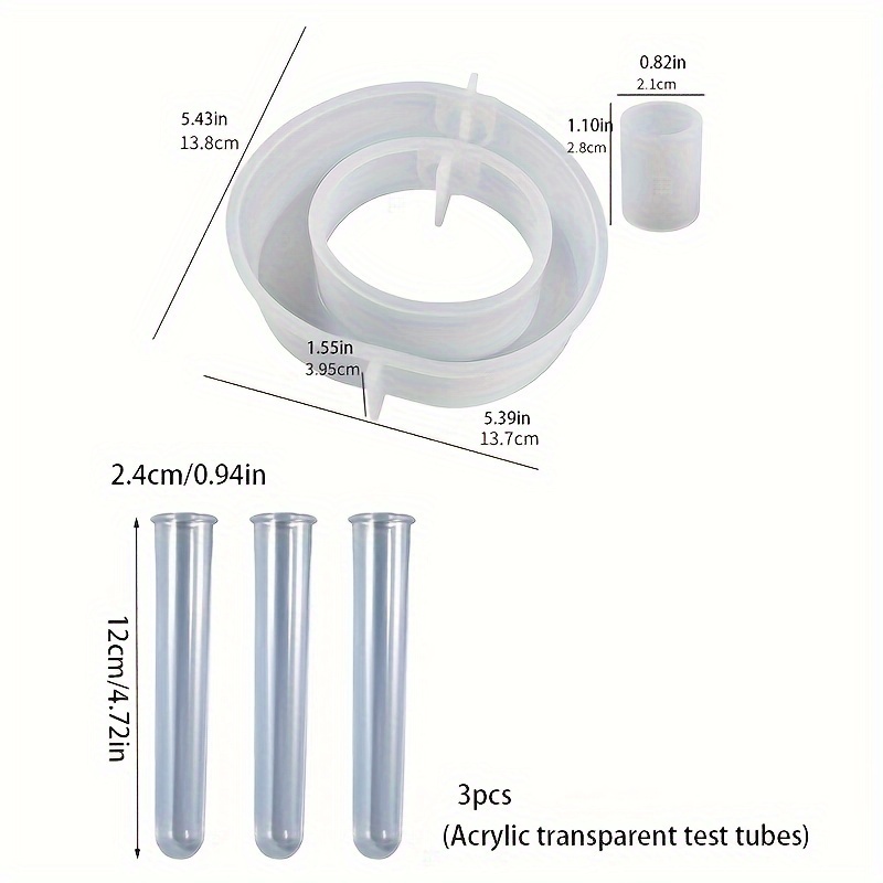 4PCS Flower Vase Silicone Mold - Florist Supply Vases 评论和价格