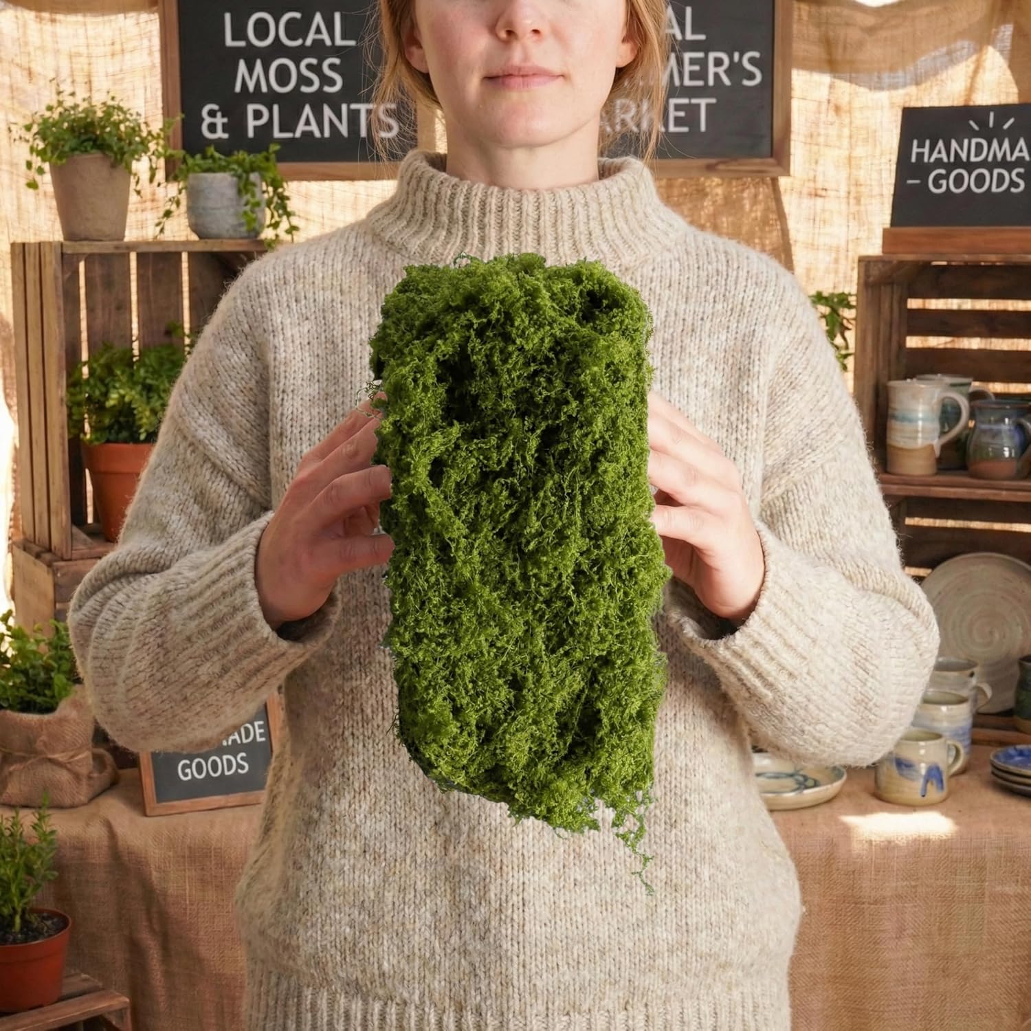 Artificial Moss Table Runner D - Preserved Moss Sheet 评论和价格