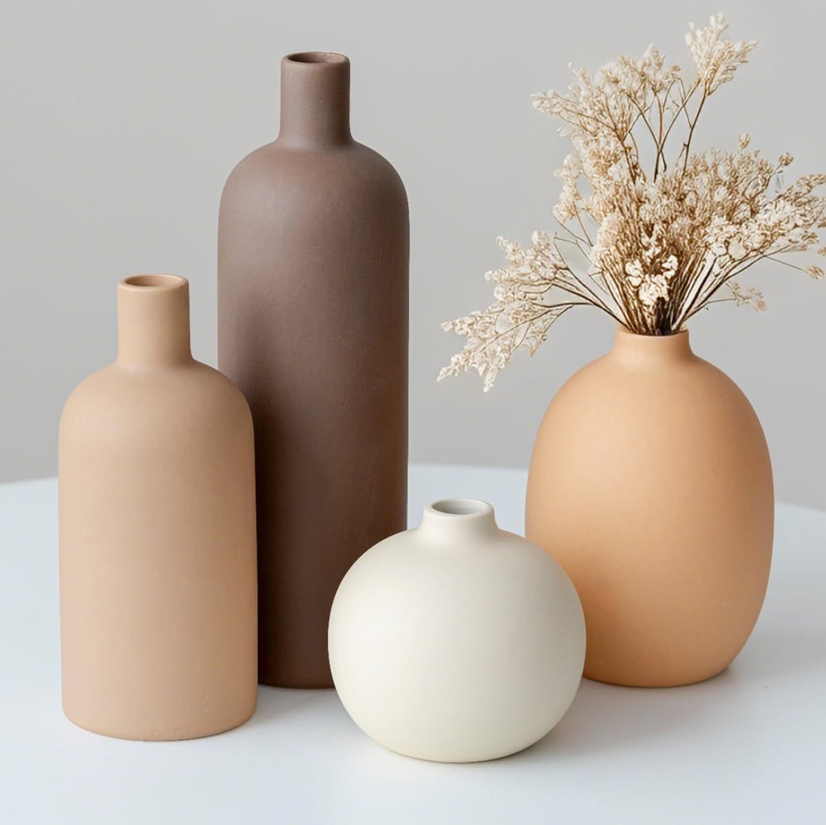 Nordic Morandi Matte Ceramic V - Eucalyptus Preserved 评论和价格