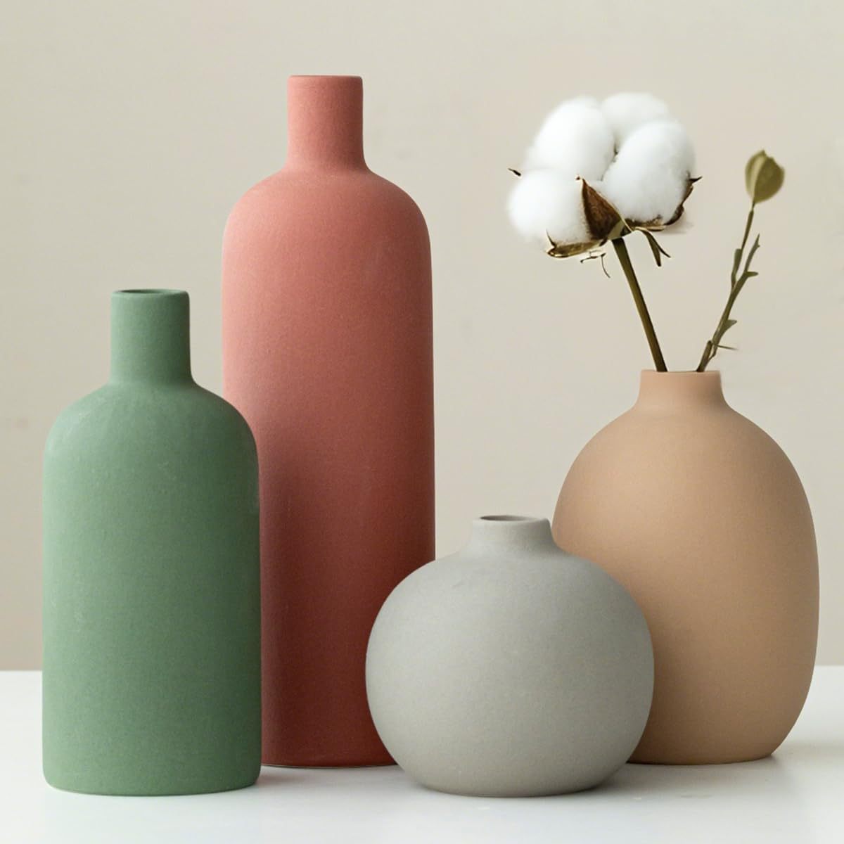 Nordic Morandi Matte Ceramic V - Eucalyptus Preserved 评论和价格