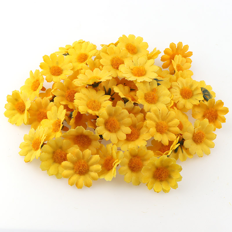 100PC/lot 2.5cm Mini Daisy Dec - Florist Supply Bulk 评论和价格