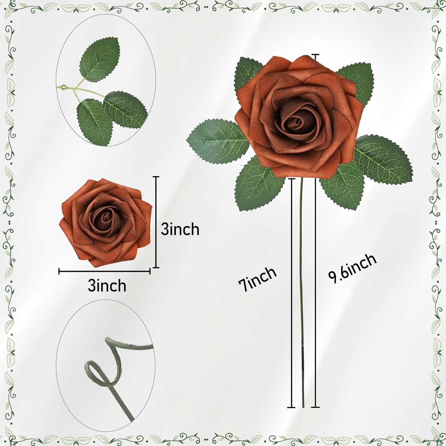25pcs Artificial Rose for DIY  - Florist Supply Bulk 评论和价格
