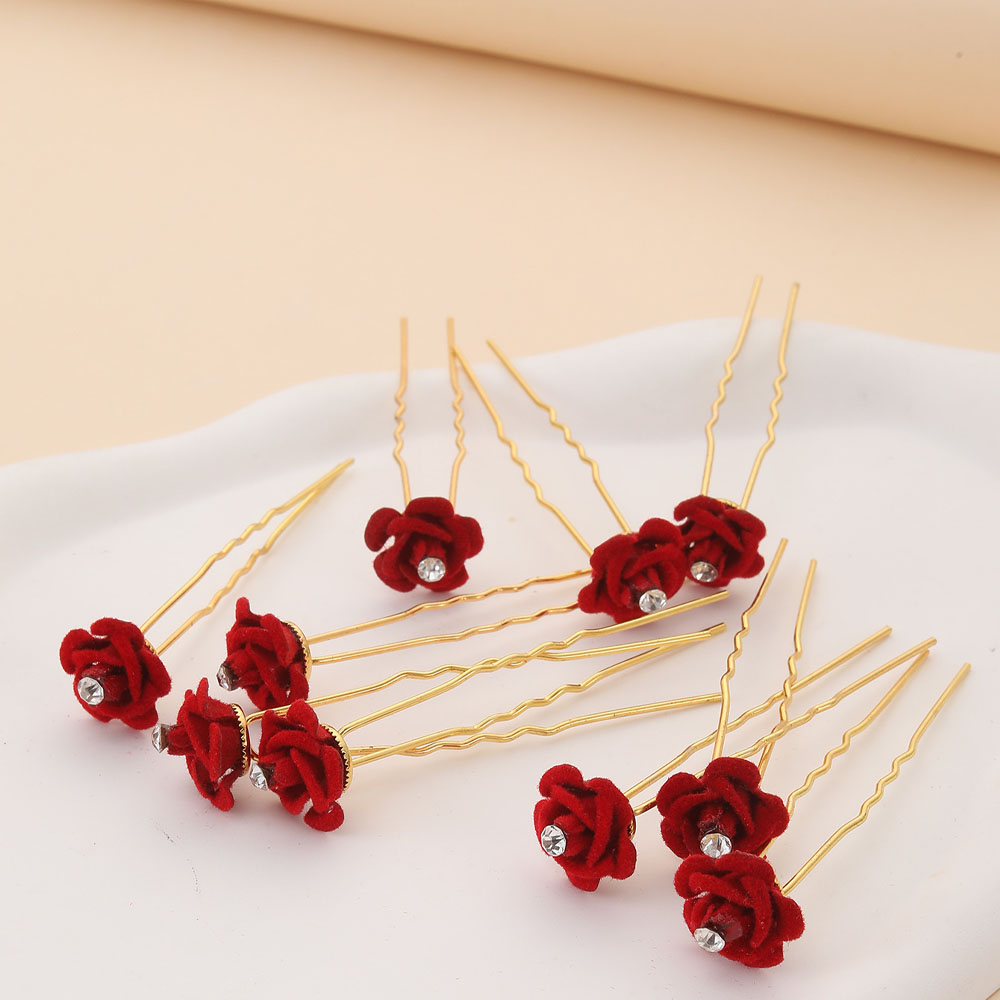 10Pcs Rose Hair Accessories We - Supply Florist 评论和价格