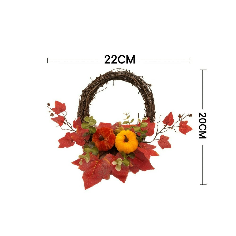 1pc Autumn Faux Red Maple Leaf - Eucalyptus Preserved 评论和价格