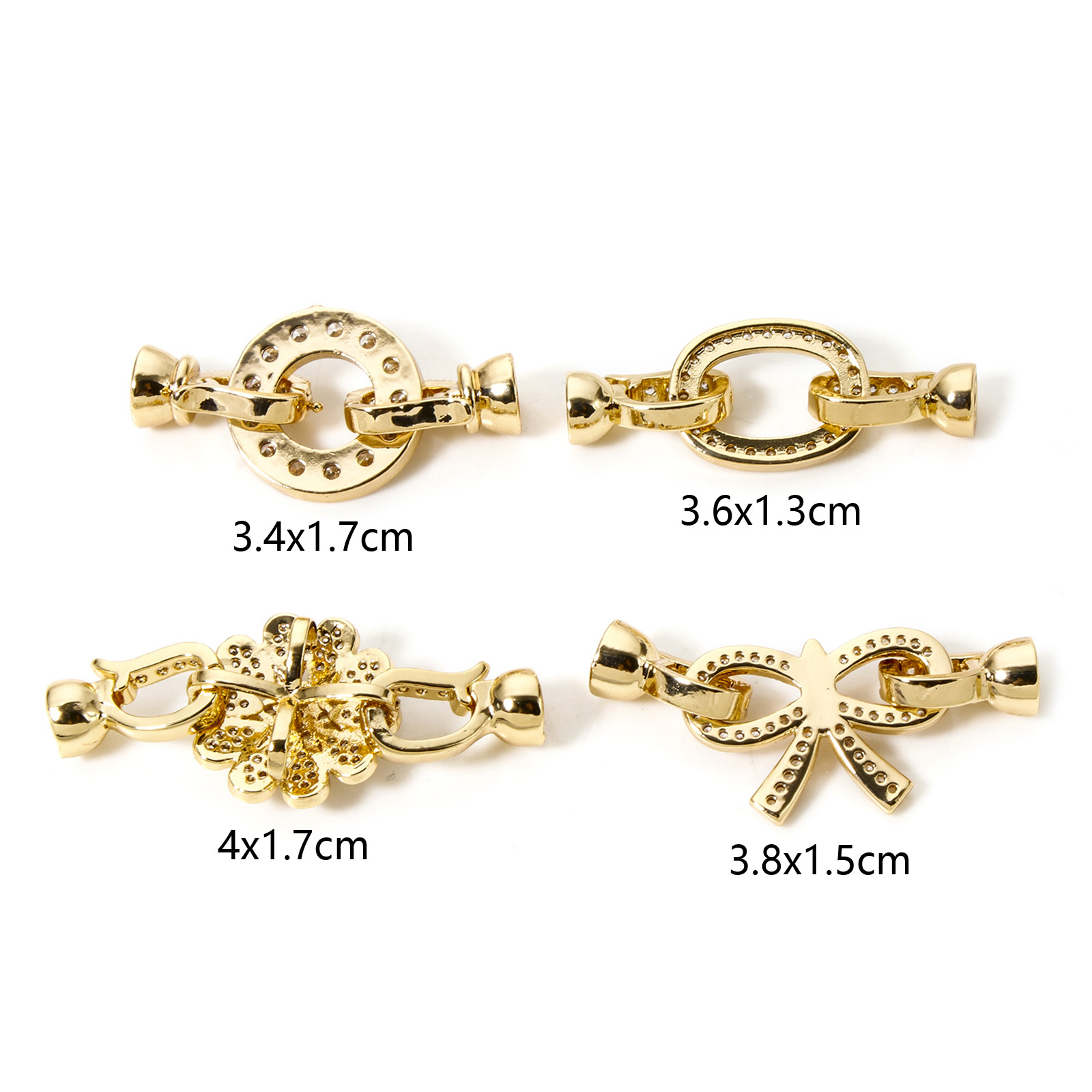 1pc Brass Fold Over Clasps Gol - Supply Florist 评论和价格