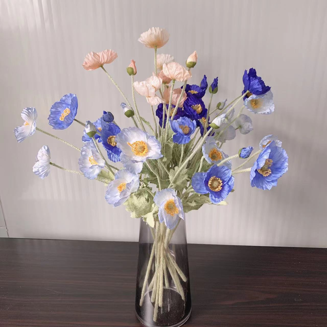 Fake Poppy Silk Flowers Long S - Florist Supply Bulk 评论和价格