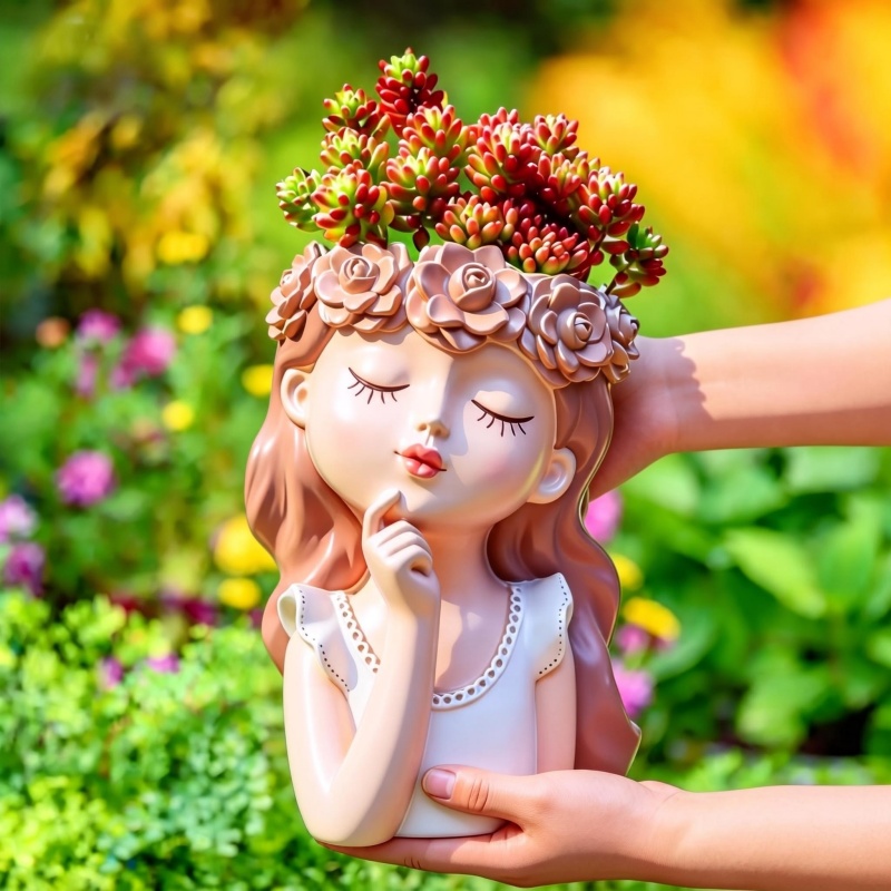 Contemplative Flower Fairy Vas - Florist Supply Vases 评论和价格