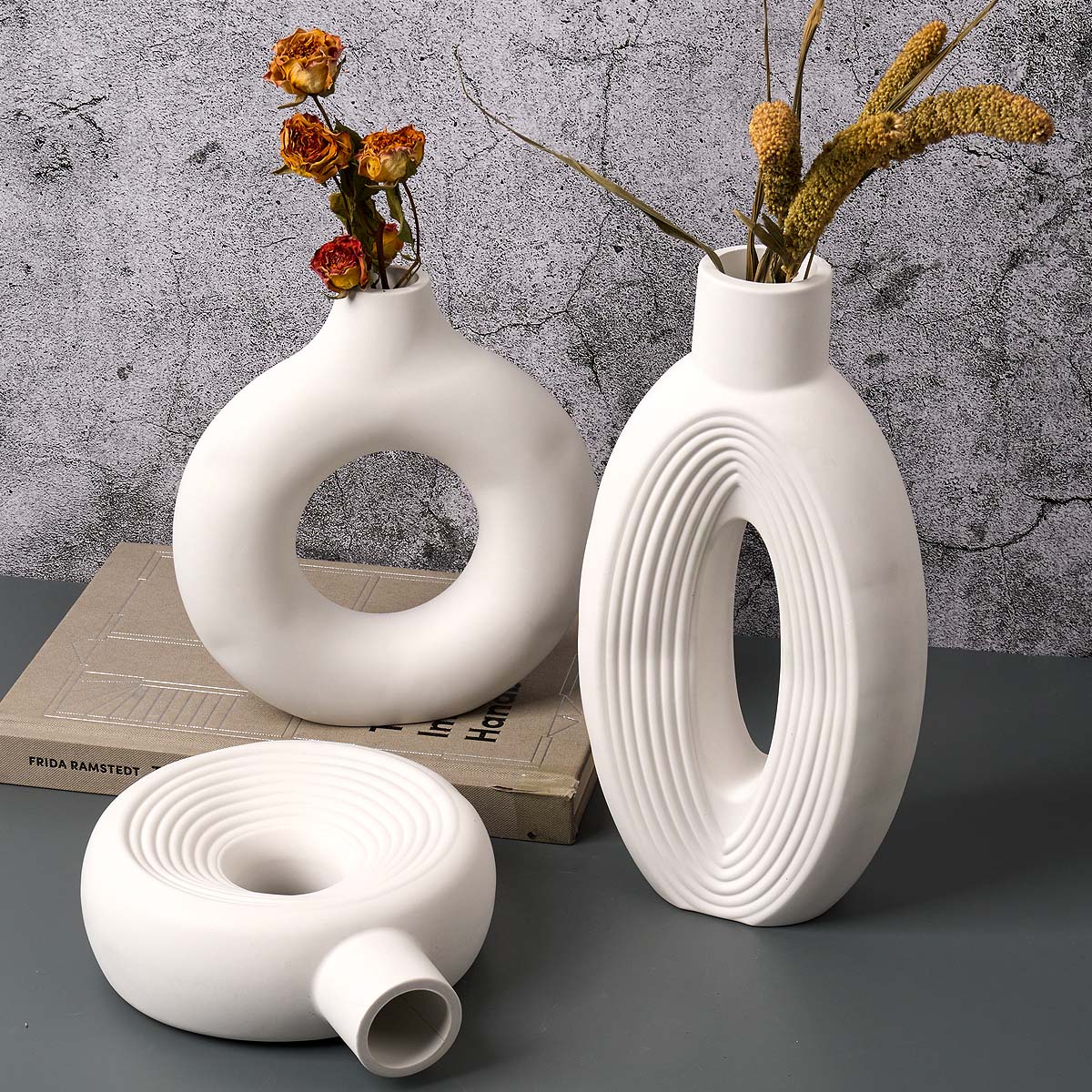 Nordic Stripe Vase Silicone Mo - Florist Supply Vases 评论和价格