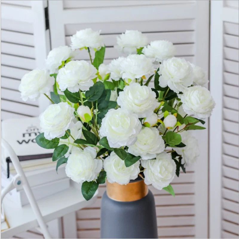 5/10pcs Long Stem Artificial R - Florist Supply Bulk 评论和价格