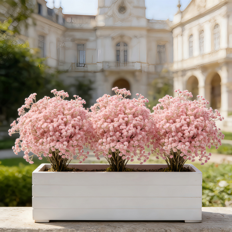 130-Stem Pink Gypsophila Artif - Florist Supply Bulk 评论和价格