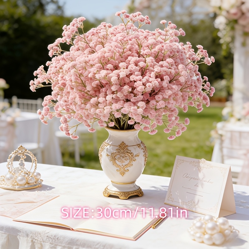 130-Stem Pink Gypsophila Artif - Florist Supply Bulk 评论和价格